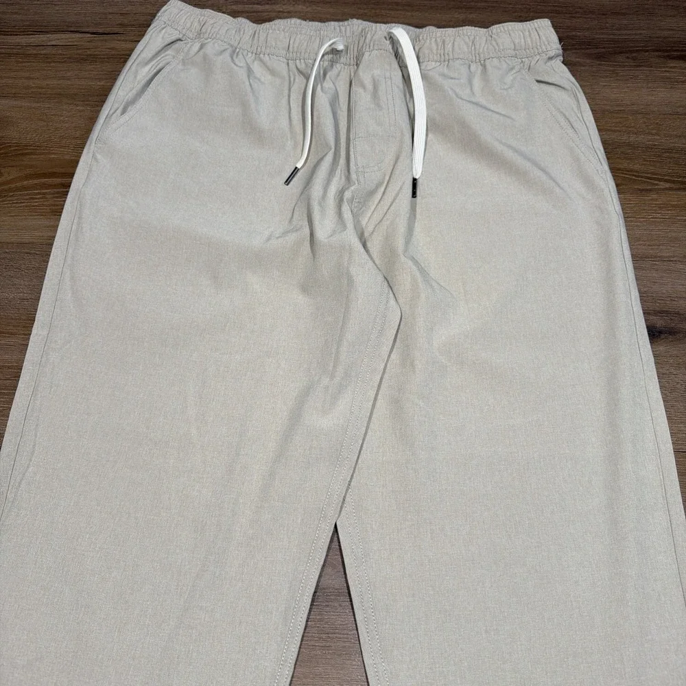 Fair Harbor The One Pant Men's XL Beige Performance Stretch Drawstring Pants